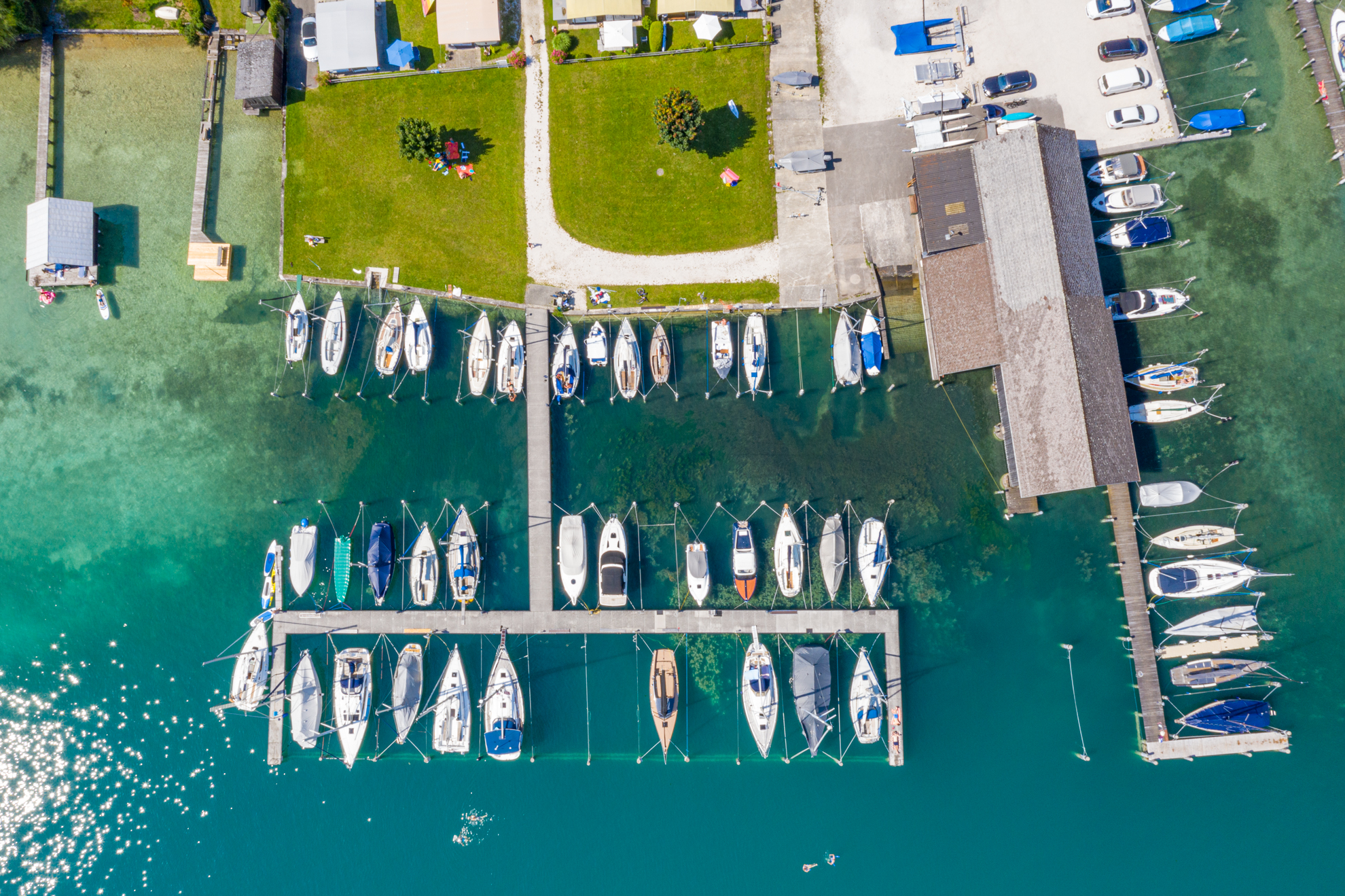 Yachthafen im Häuplhof direkt am Attersee © costadedoi